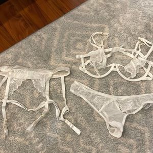 Bluebella white lingerie set